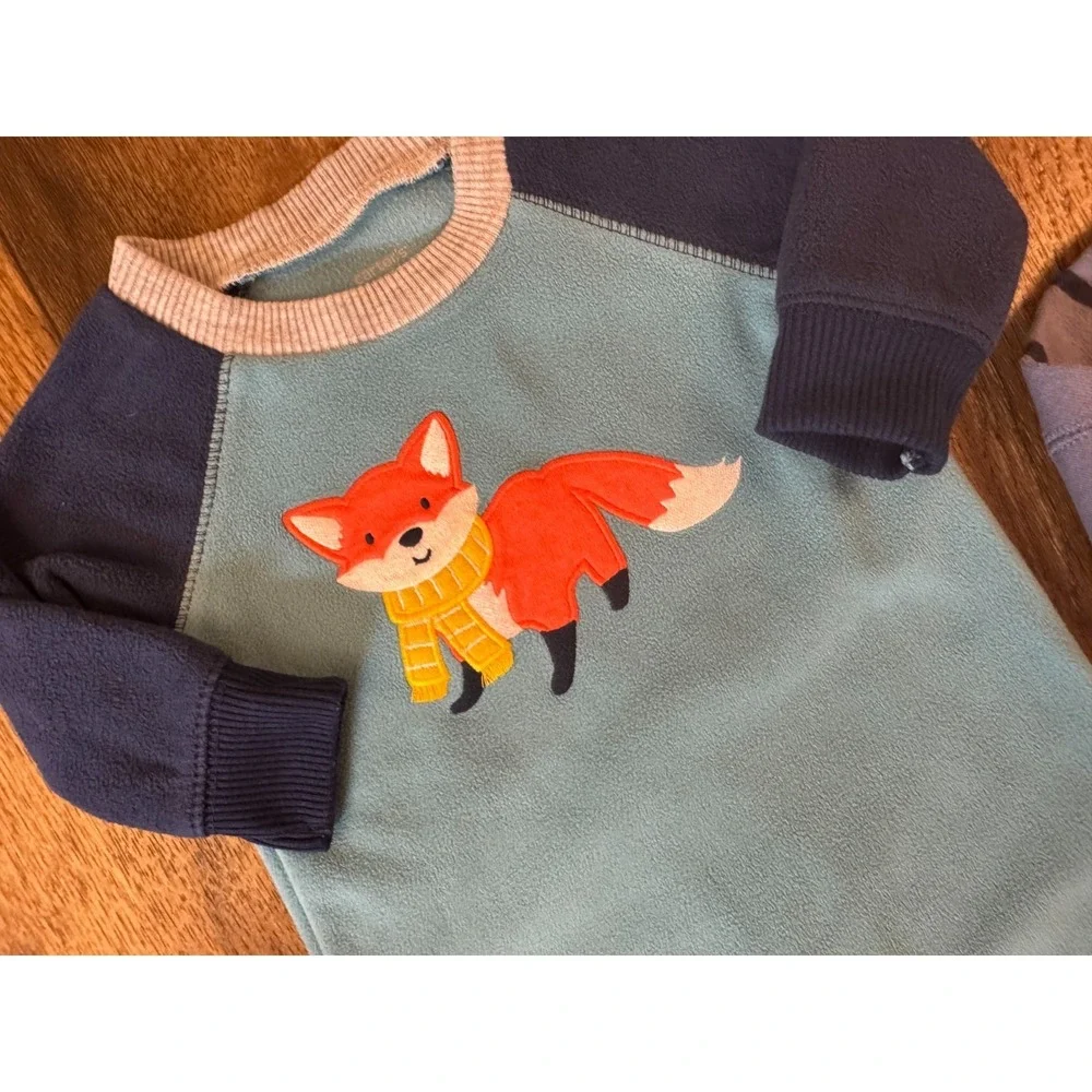 Carters Baby Boy 3 Months Rompers Long Sleeved Outfits Pants Lot‎ Fox Car